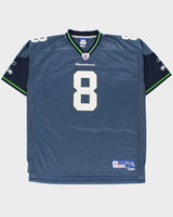 Vintage 2006-07 Reebok Seattle Seahawks Matt Hasselbeck #8 NFL Equipment Length +2 Stitched Home Jersey - XXL
