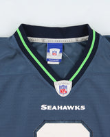 Vintage 2006-07 Reebok Seattle Seahawks Matt Hasselbeck #8 NFL Equipment Length +2 Stitched Home Jersey - XXL