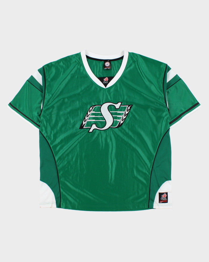 Vintage 1998 Sogo Saskatchewan Roughriders Embroidered CFL Home Jersey - XL