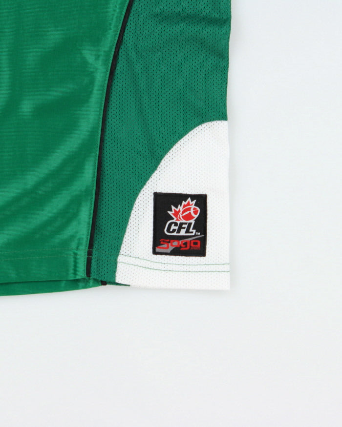 Vintage 1998 Sogo Saskatchewan Roughriders Embroidered CFL Home Jersey - XL