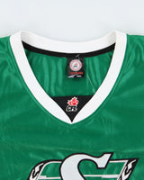 Vintage 1998 Sogo Saskatchewan Roughriders Embroidered CFL Home Jersey - XL