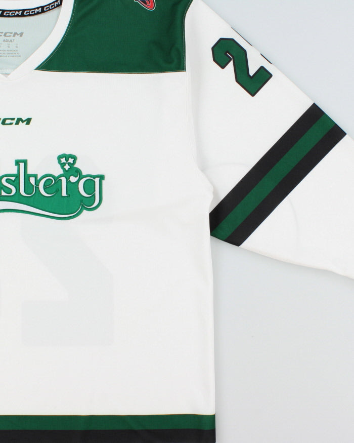 CCM Carlsberg #25 Stitched Western Hockey League WFL Jersey - L