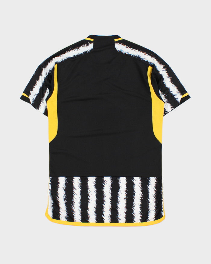 2023-24 Adidas Juventus FC Aeroready Slim Fit Short Sleeve Home Shirt - S