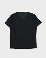 Vintage 1970s Alpha Sportswear Soccer Assn. British Columbia Short Sleeve Mesh Polo Shirt - M