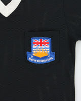 Vintage 1970s Alpha Sportswear Soccer Assn. British Columbia Short Sleeve Mesh Polo Shirt - M
