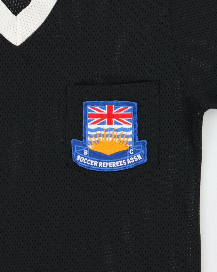 Vintage 1970s Alpha Sportswear Soccer Assn. British Columbia Short Sleeve Mesh Polo Shirt - M