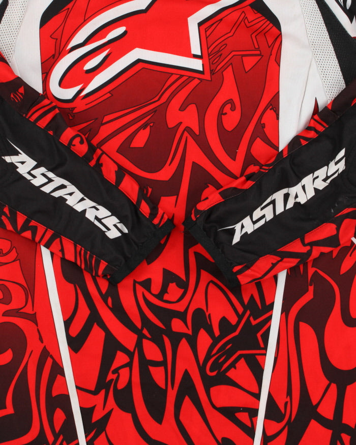 Vintage Y2K 00s Alpinestars MX Motocross Enduro Long Sleeve Racing Jersey - M
