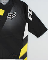 Vintage Fox Bike Covert BMX MTB 3/4 Sleeve Racing Jersey - M