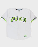 Vintage 1990s FUBU Sports 05 The Collection Heavyweight Stitched All Star Team Baseball Jersey - XL