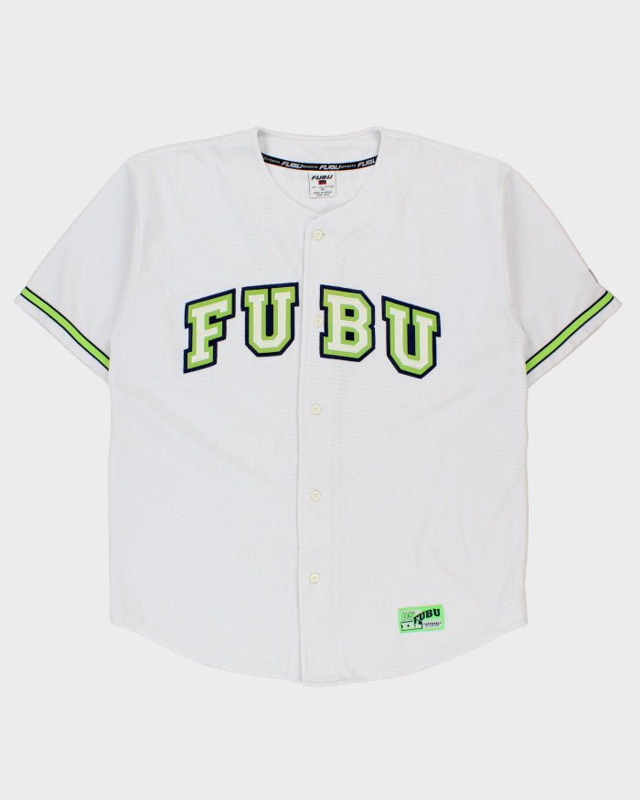 Vintage 1990s FUBU Sports 05 The Collection Heavyweight Stitched All Star Team Baseball Jersey - XL