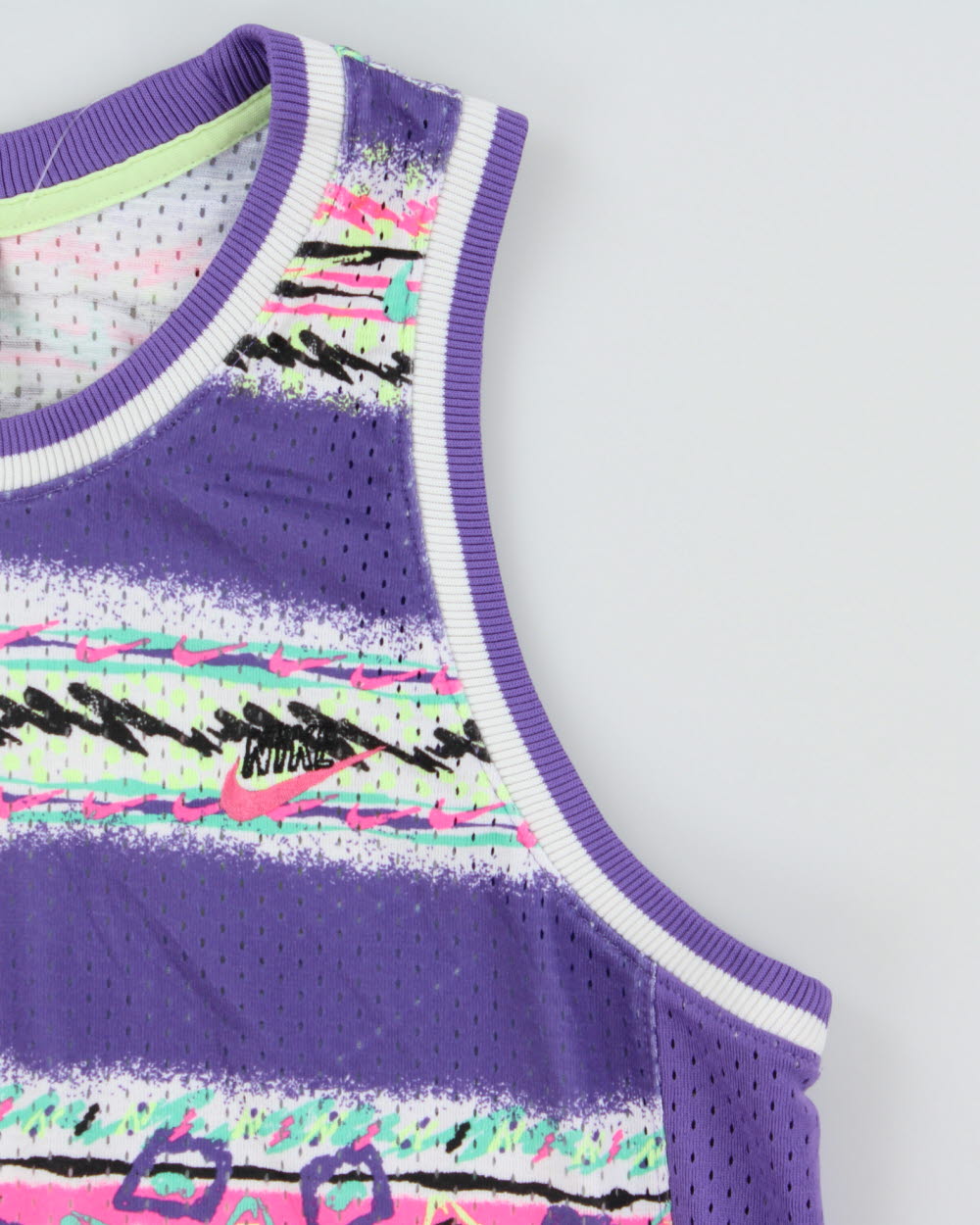 Nike Stories Retro Embroidered Dri-Fit Mesh Basketball Jersey - L