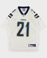 Vintage 2007-08 Reebok San Diego Chargers Ladainian Tomlinson #21 NFL Equipment Home Jersey - M