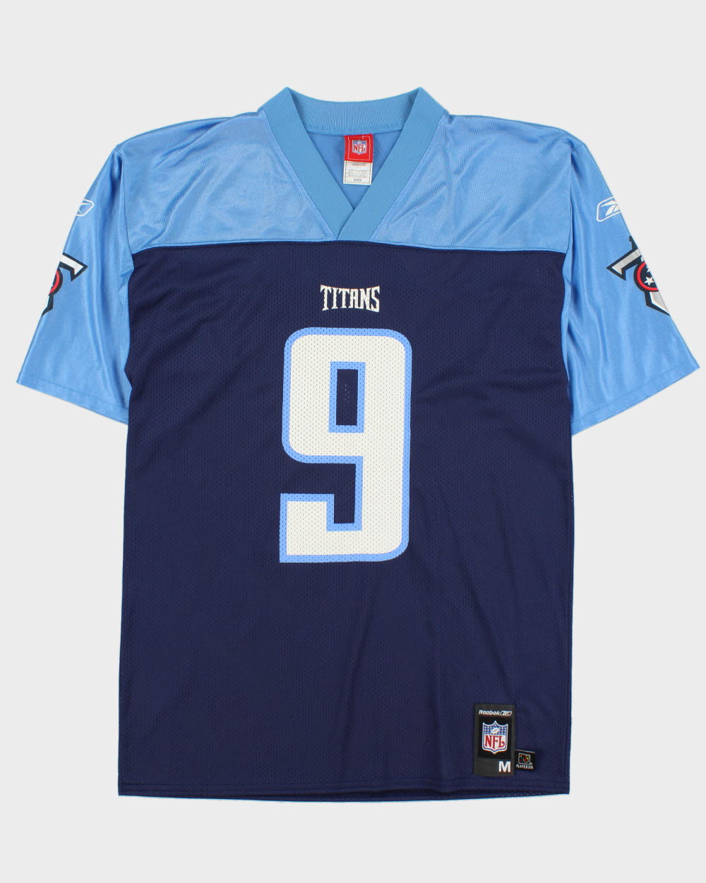 Vintage 2004-04 Reeebo Tennessee Titans Steve McNair #9 NFL Players Home Jersey - M