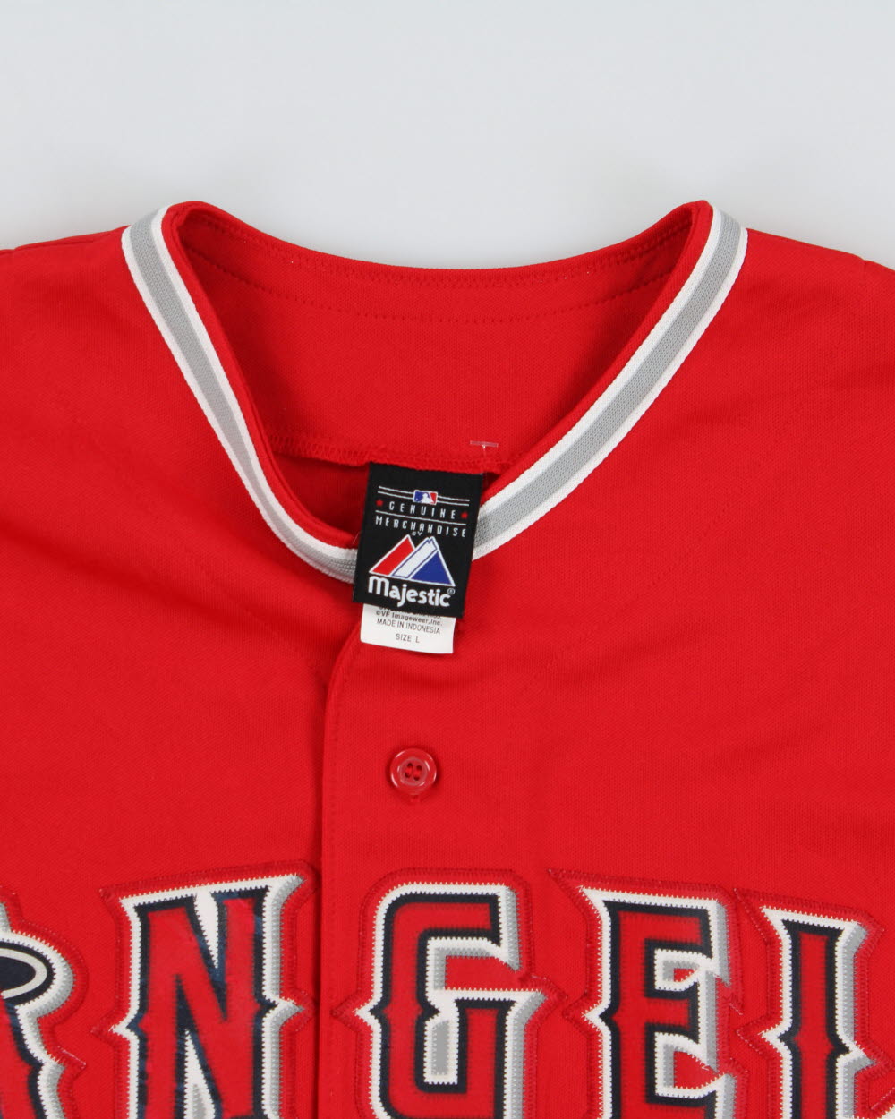 Vintage 2009-10 Majestic Los Angeles Angels MLB Stitched Away Jersey - L