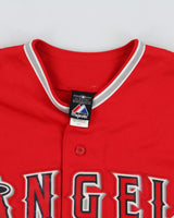 Vintage 2009-10 Majestic Los Angeles Angels MLB Stitched Away Jersey - L
