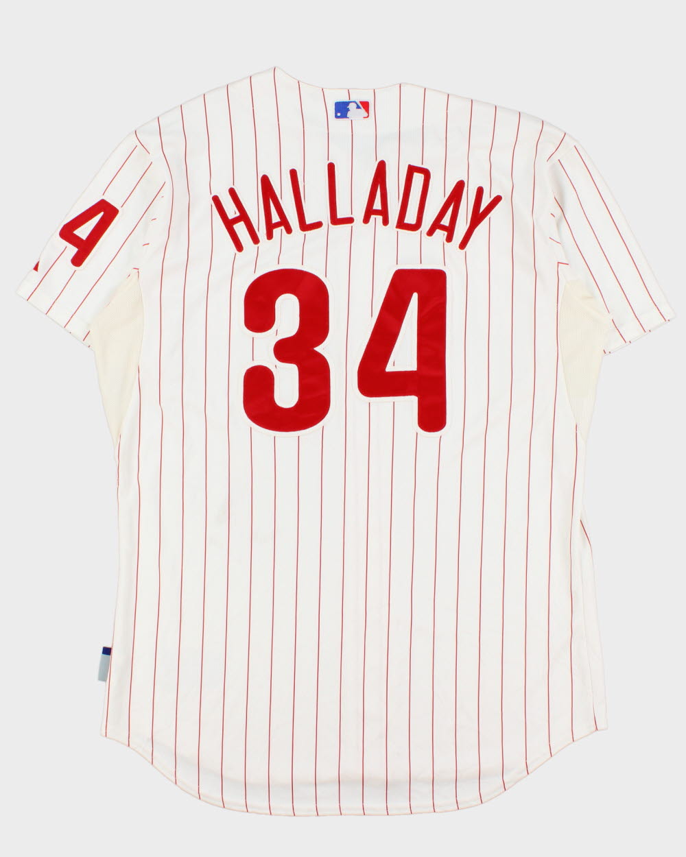 Vintage 2010-12 Majestic Philadelphia Phillies Roy Hallaway #34 MLB Authentic Collection Cool Base Stitched Home Jersey - XL