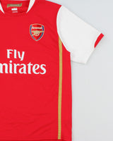 Vintage 2007-08 Nike Arsenal FC Dri-Fit Short Sleeve Home Football Shirt - M