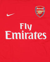 Vintage 2007-08 Nike Arsenal FC Dri-Fit Short Sleeve Home Football Shirt - M