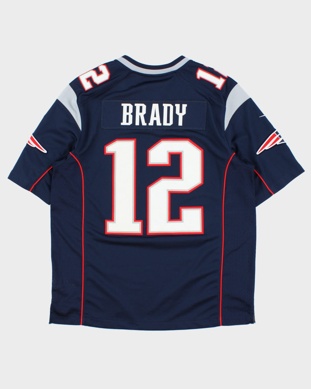 2015-16 Nike New England Patriots Tom Brady #12 NFL On Field Stitched Home Jersey - L