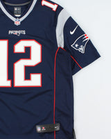 2015-16 Nike New England Patriots Tom Brady #12 NFL On Field Stitched Home Jersey - L