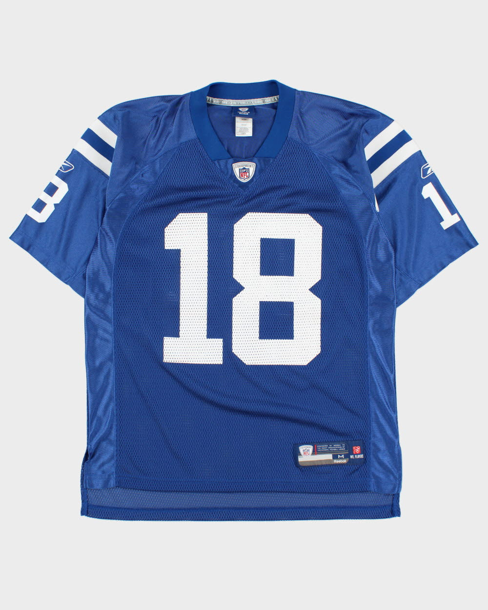 Vintage 2008-09 Reebok Indianapolis Colts Peyton Manning #18 NFL Equipment Home Jersey - L