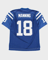 Vintage 2008-09 Reebok Indianapolis Colts Peyton Manning #18 NFL Equipment Home Jersey - L