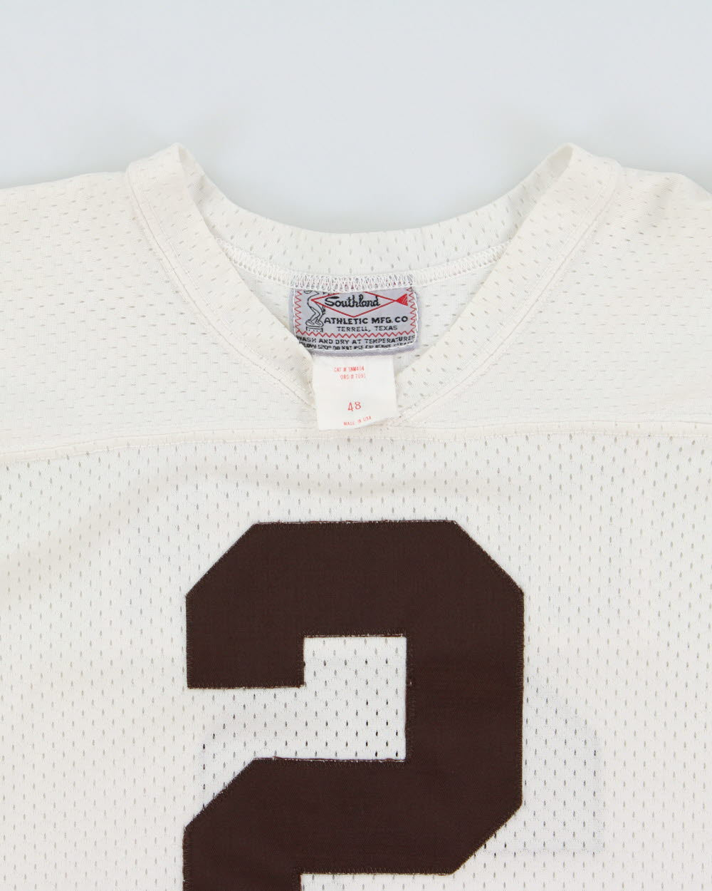Vintage 1999-00 Southland Athletic Cleveland Browns Tim Couch #2 Stitched Made In USA Mesh Home Jersey - L