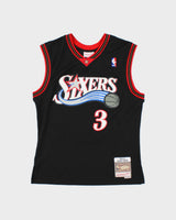 Vintage Mitchell &amp; Ness Hardwood Classics 2000-01 Philadelphia 76ers Allen Iverson NBA Swingman Home Jersey - M