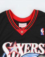 Vintage Mitchell &amp; Ness Hardwood Classics 2000-01 Philadelphia 76ers Allen Iverson NBA Swingman Home Jersey - M
