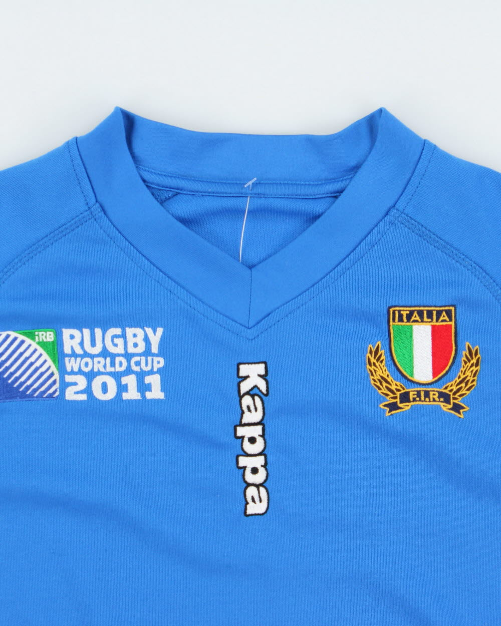 Vintage Kappa Italy Rugby 2011 World Cup Short Sleeve Home Shirt - L