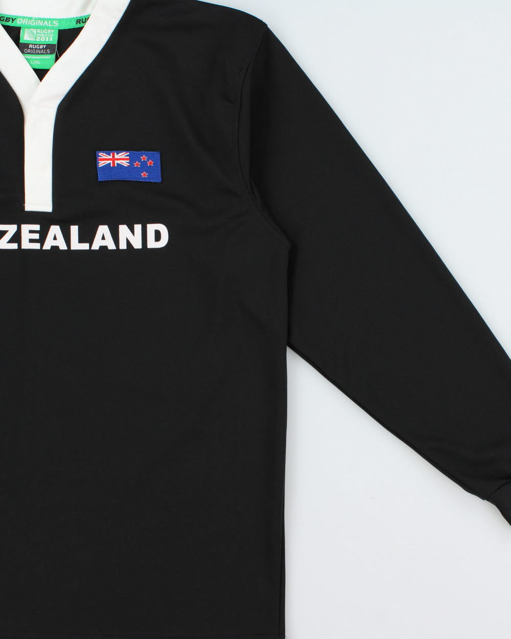 Vintage Rugby Originals New Zealand 2011 World Cup Long Sleeve Home Shirt - L