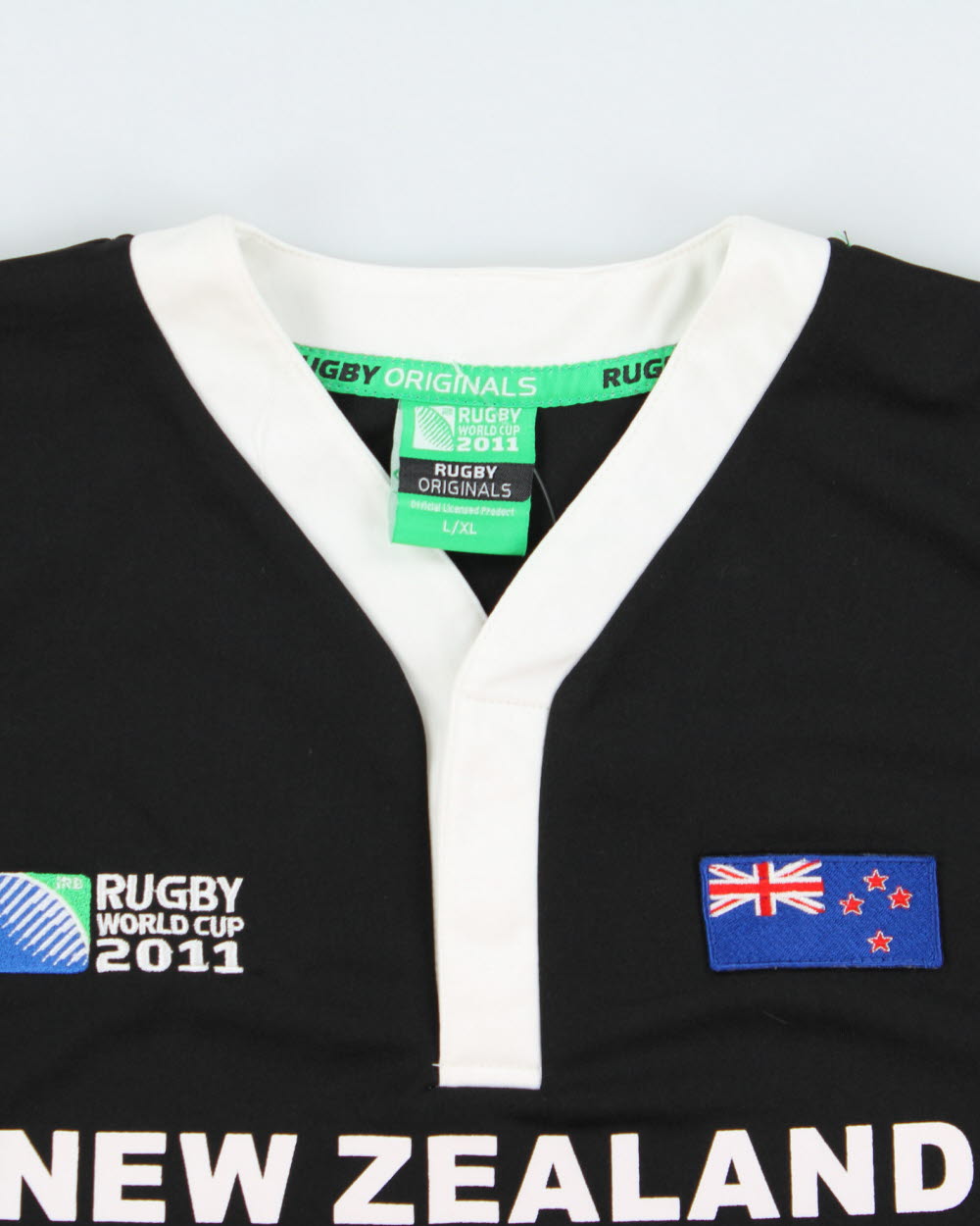 Vintage Rugby Originals New Zealand 2011 World Cup Long Sleeve Home Shirt - L
