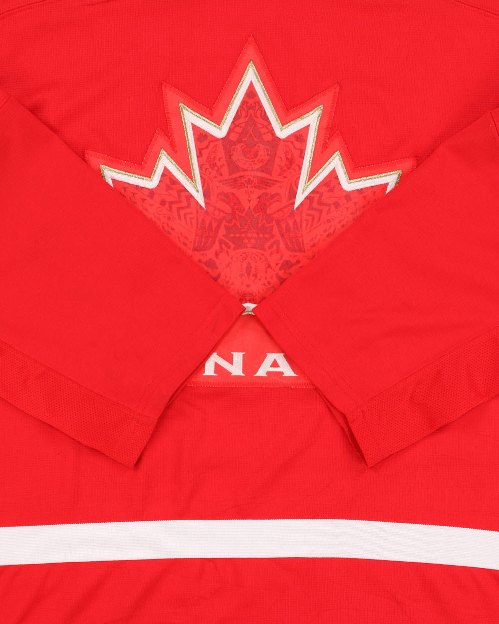 Vintage Nike Team Canada 2010 Vancouver Winter Olympics Robert Luongo #1 Long Sleeve Home Ice Hockey Jersey - L