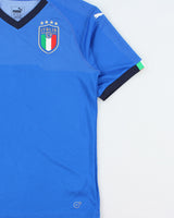 2018-19 Puma Italy Football Dry Cell Short Sleeve Home Football Shirt - S
