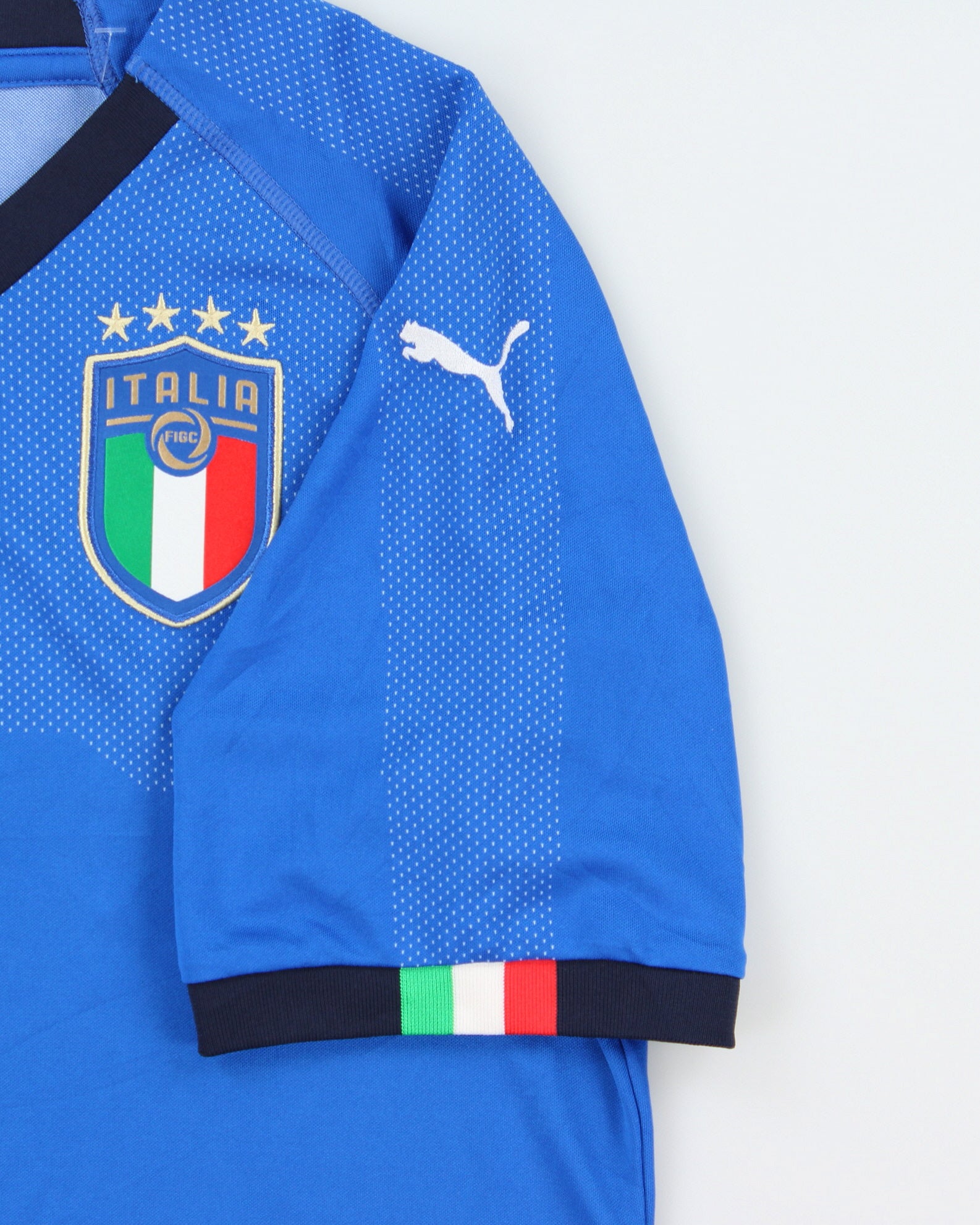 2018-19 Puma Italy Football Dry Cell Short Sleeve Home Football Shirt - S