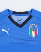 2018-19 Puma Italy Football Dry Cell Short Sleeve Home Football Shirt - S