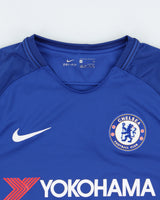 2017-18 Nike Chelsea FC Dri-Fit Short Sleeve Home Football Shirt - S