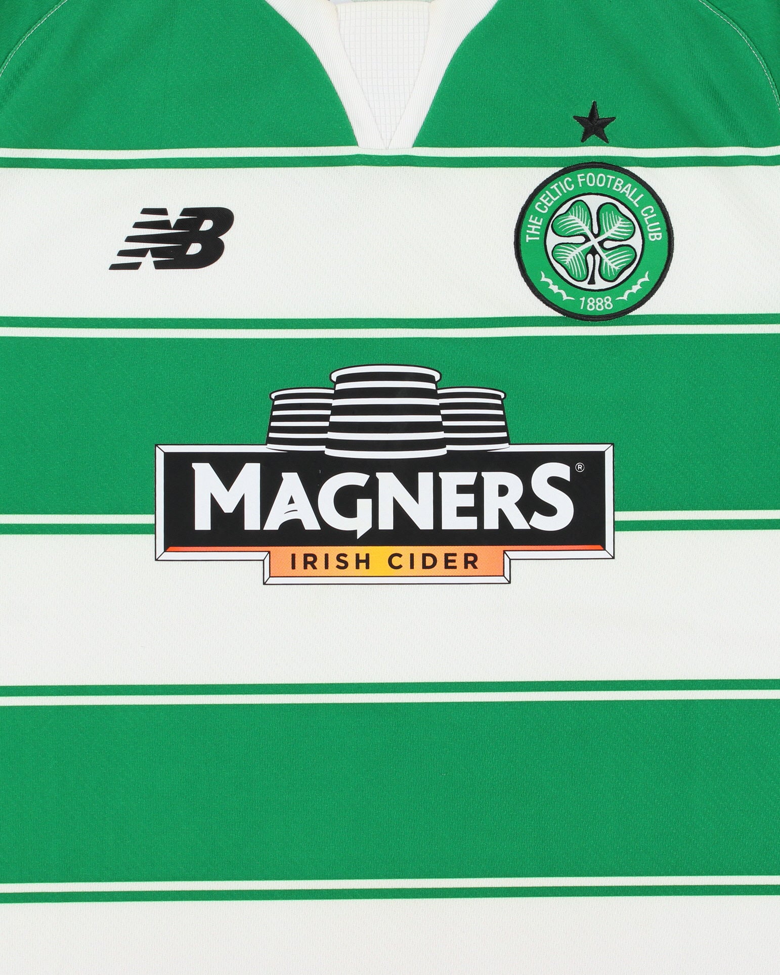 2015-16 New Balance Celtic FC Short Sleeve NB Dry Home Football Shirt - L