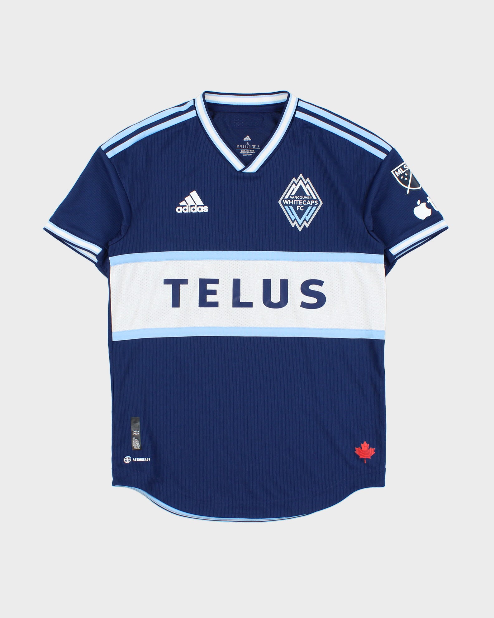 2022-23 Adidas Vancouver Whitecaps FC AeroReady Short Sleeve Home Football Shirt - M