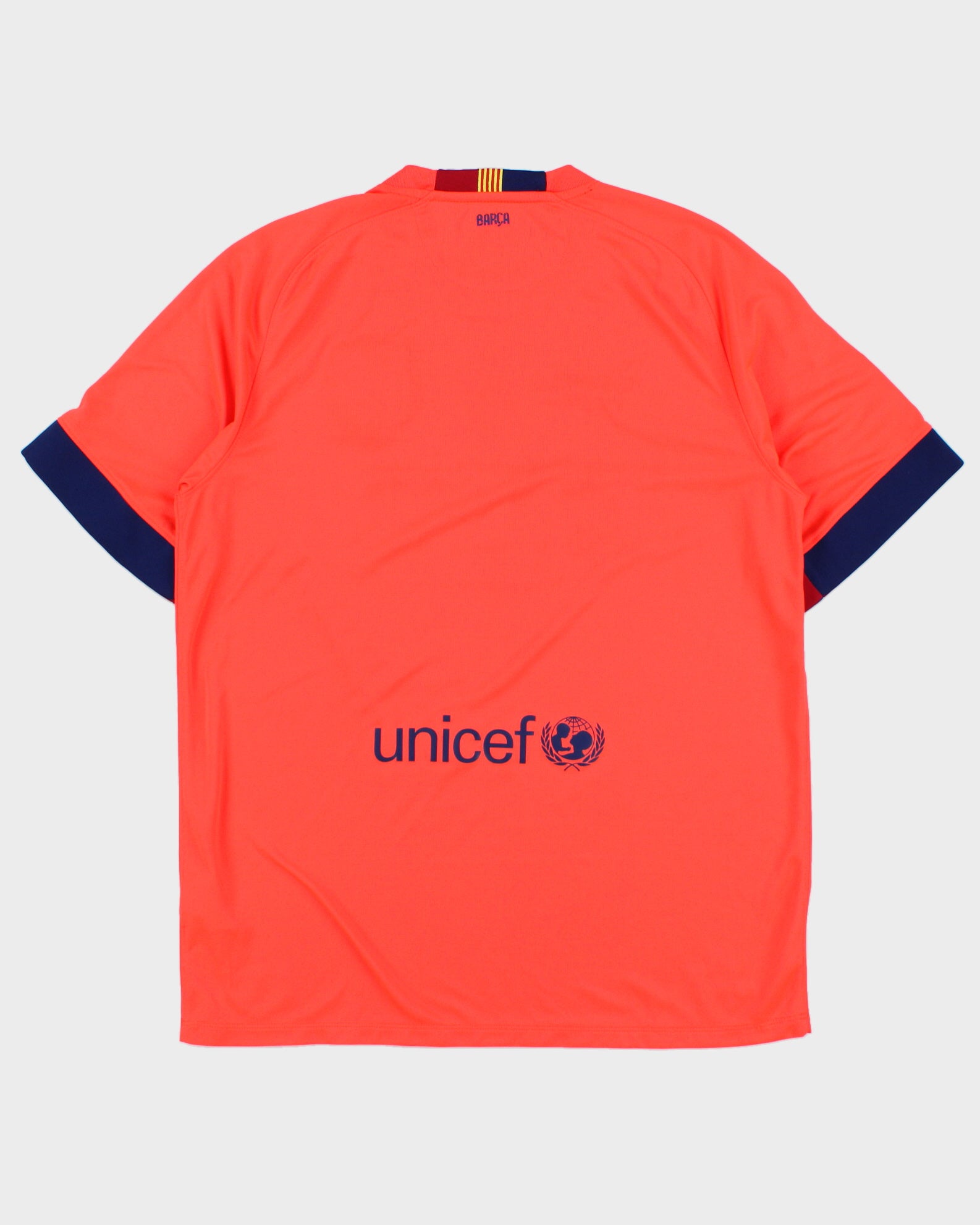 2014-15 Nike Barcelona FC Dri-Fit Short Sleeve Away Football Shirt - L
