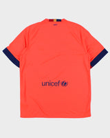 2014-15 Nike Barcelona FC Dri-Fit Short Sleeve Away Football Shirt - L