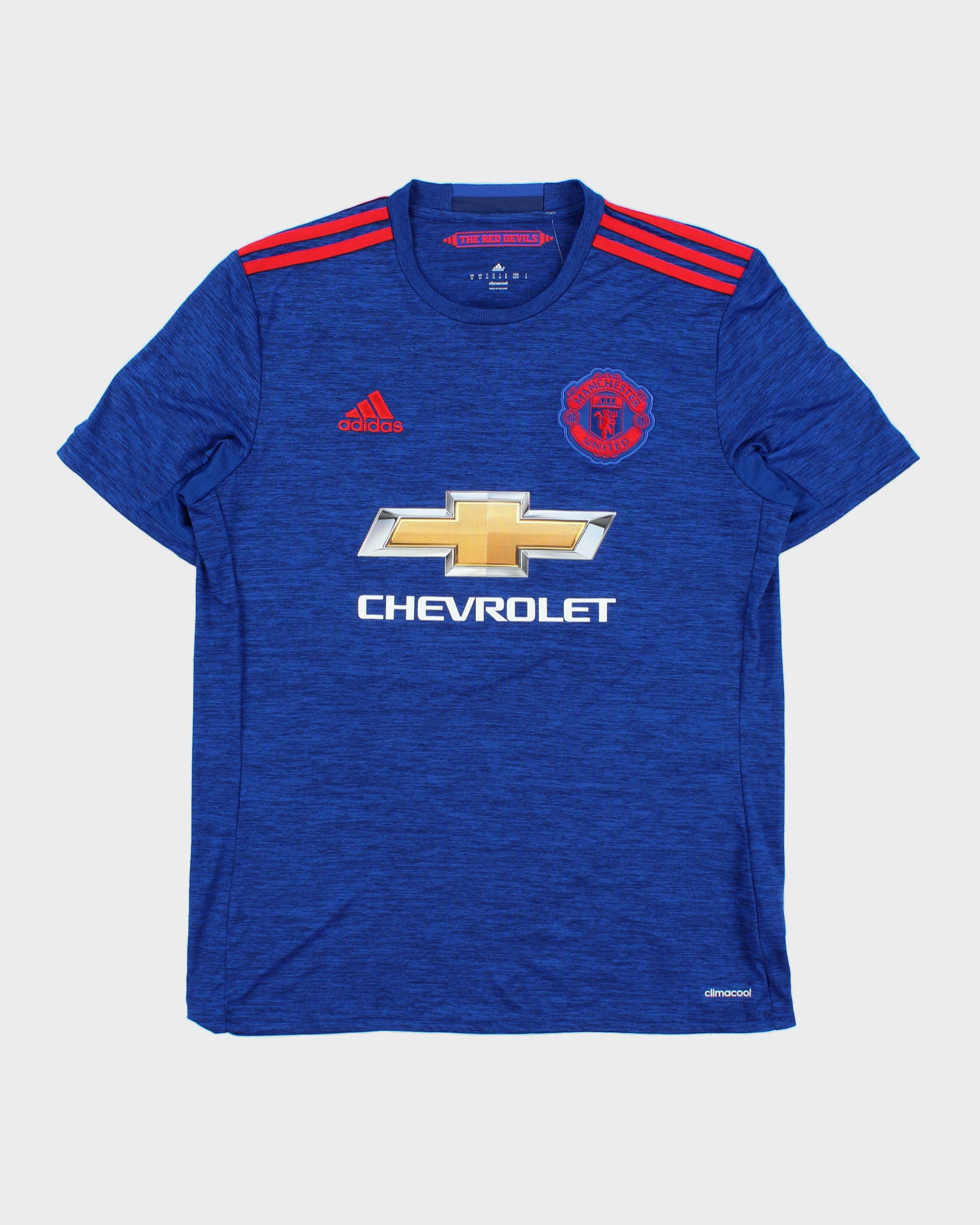 2016-17 Adidas Manchester United FC Climacool Premier League Short Sleeve Away Football Shirt - M