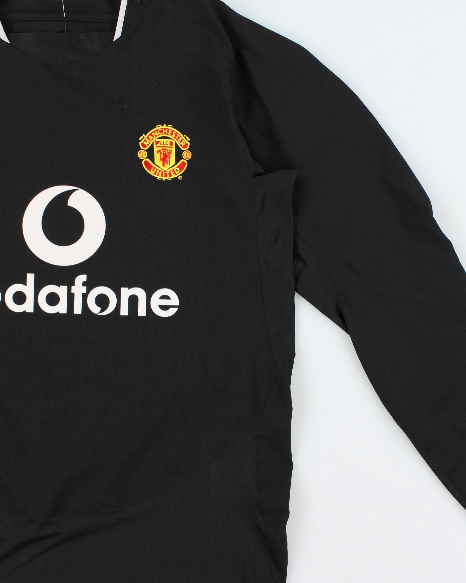 2003-04 Nike Manchester United FC Ronaldo #7 Long Sleeve Away Football Shirt - M