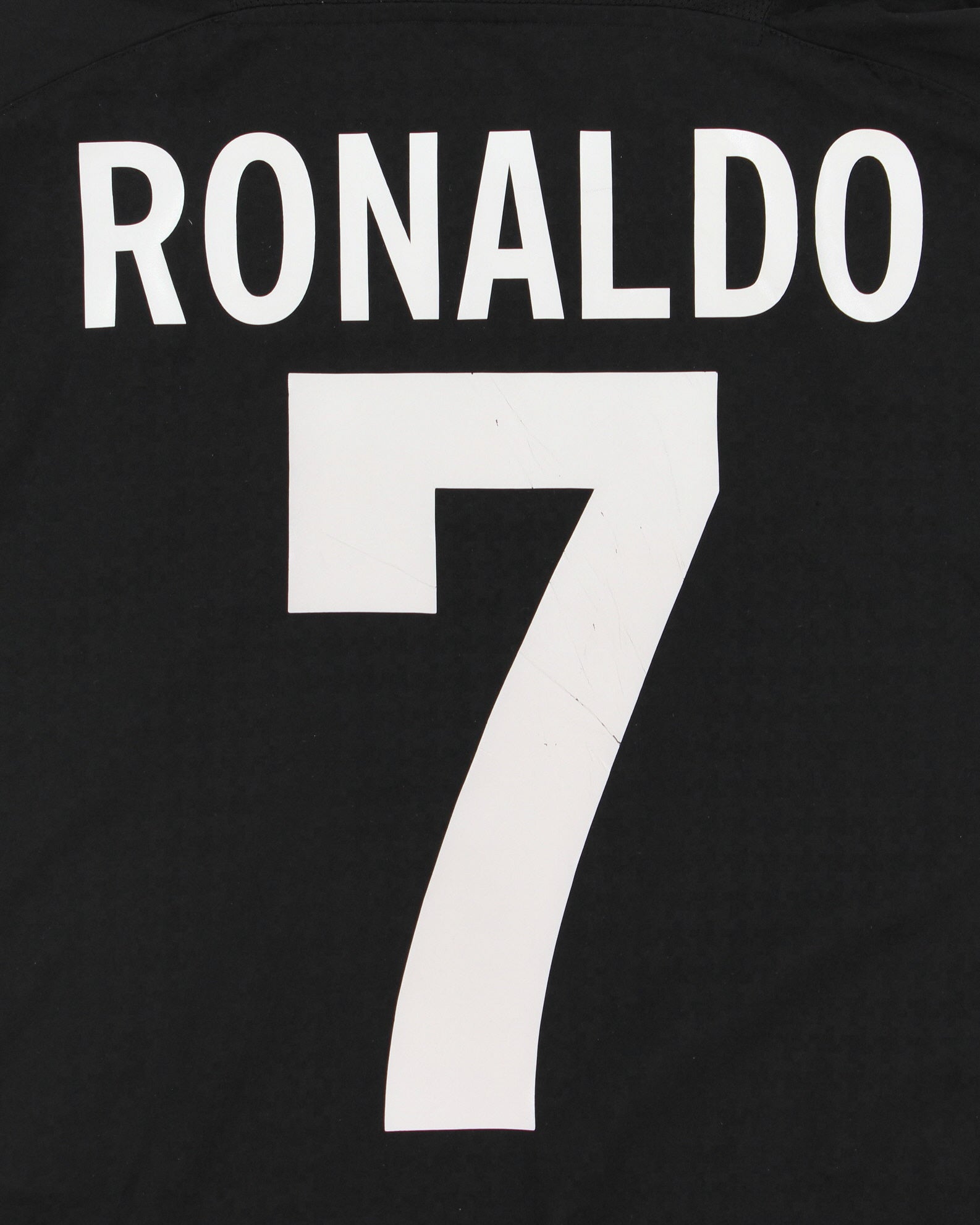 2003-04 Nike Manchester United FC Ronaldo #7 Long Sleeve Away Football Shirt - M