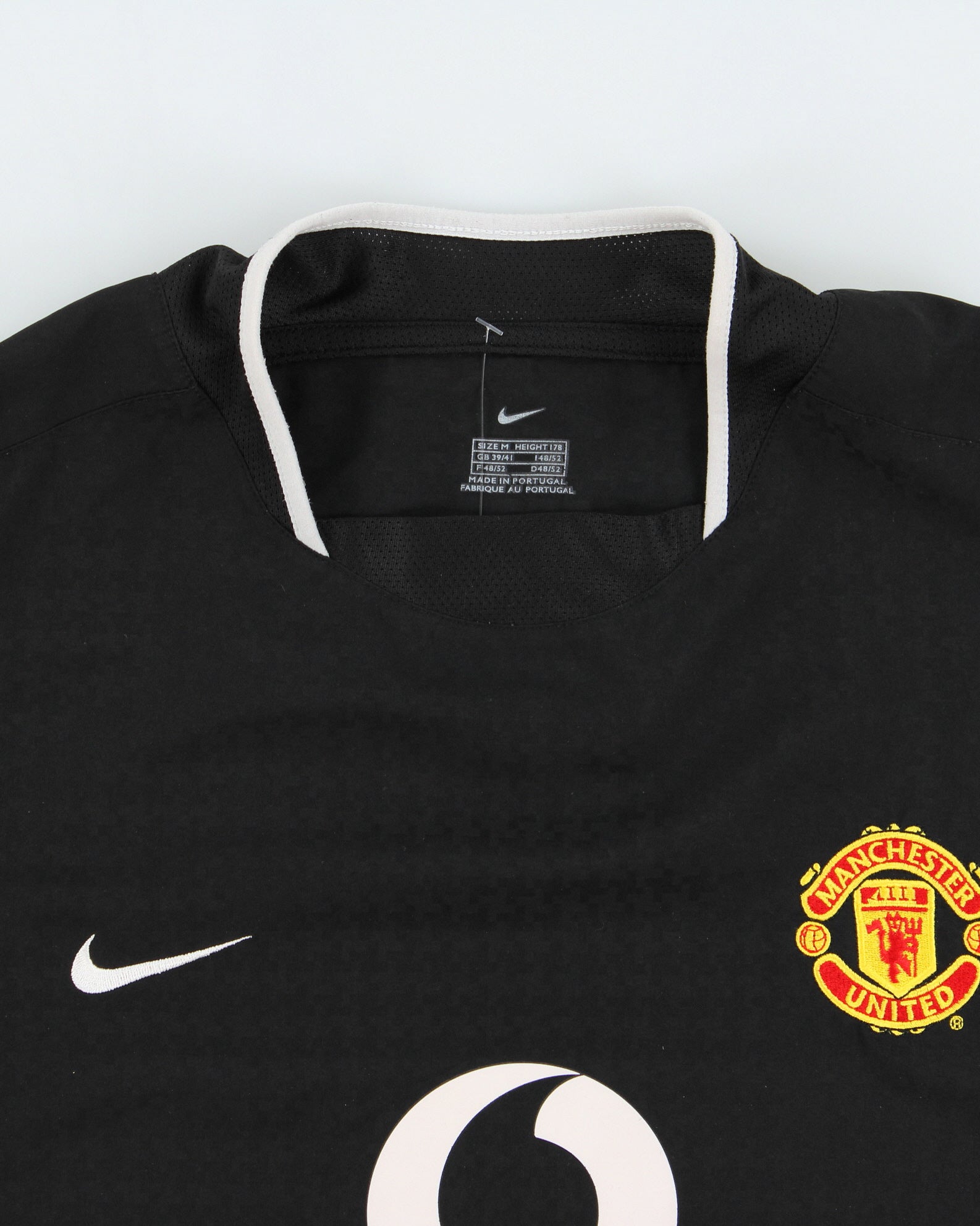 2003-04 Nike Manchester United FC Ronaldo #7 Long Sleeve Away Football Shirt - M