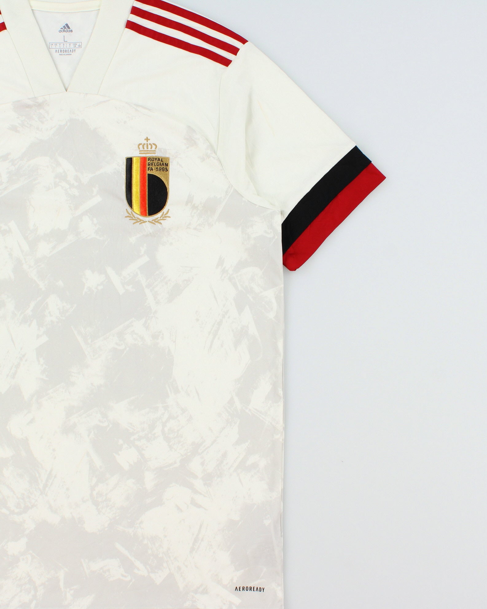 2020-22 Adidas Belgium AeroReady Short Sleeve Away Football Shirt - L