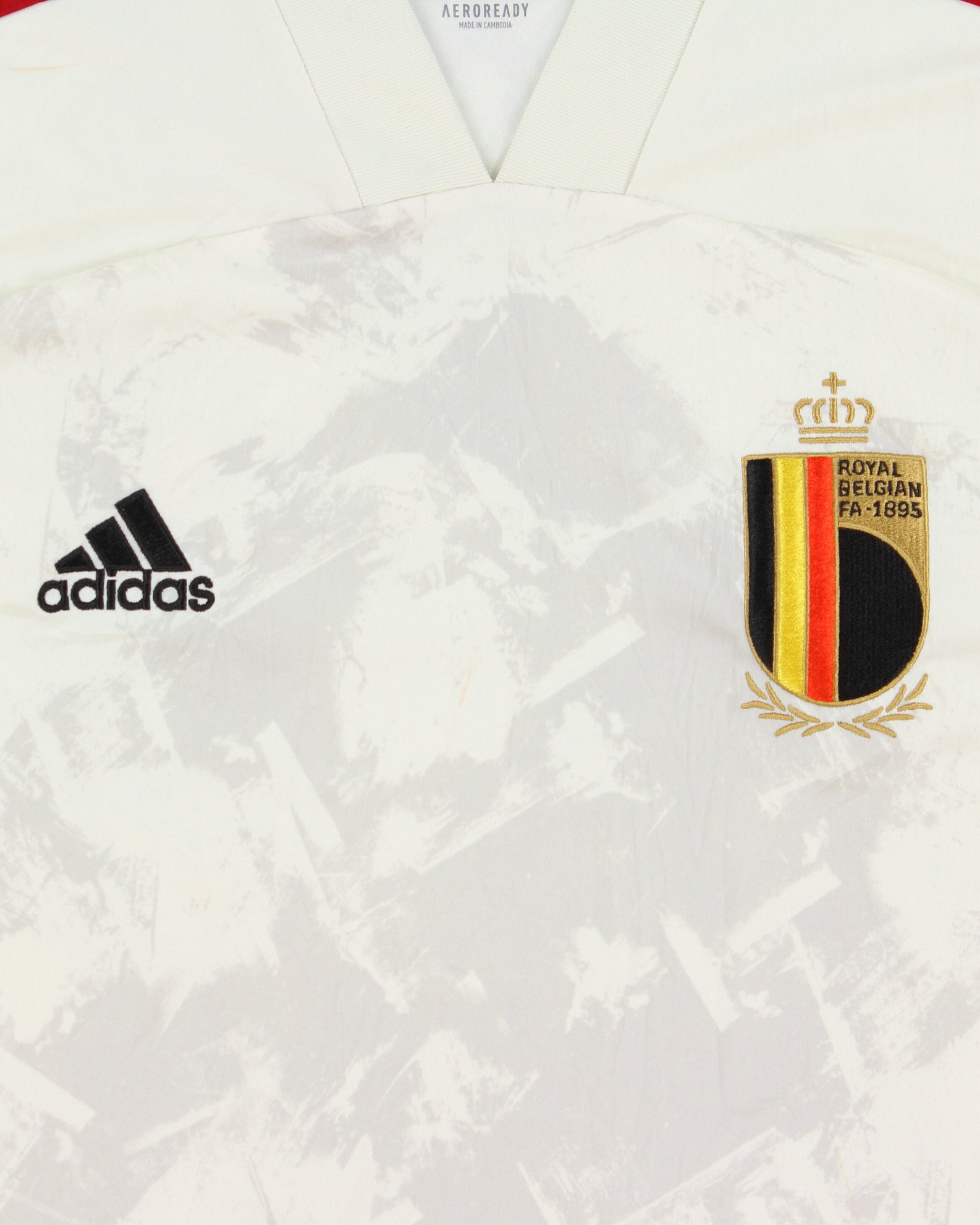 2020-22 Adidas Belgium AeroReady Short Sleeve Away Football Shirt - L