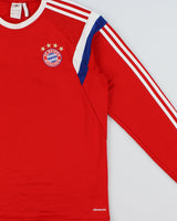 2014-15 Adidas Bayern Munich FC Climacool Fleece Lined Long Sleeve Football Training Sweatshirt - L