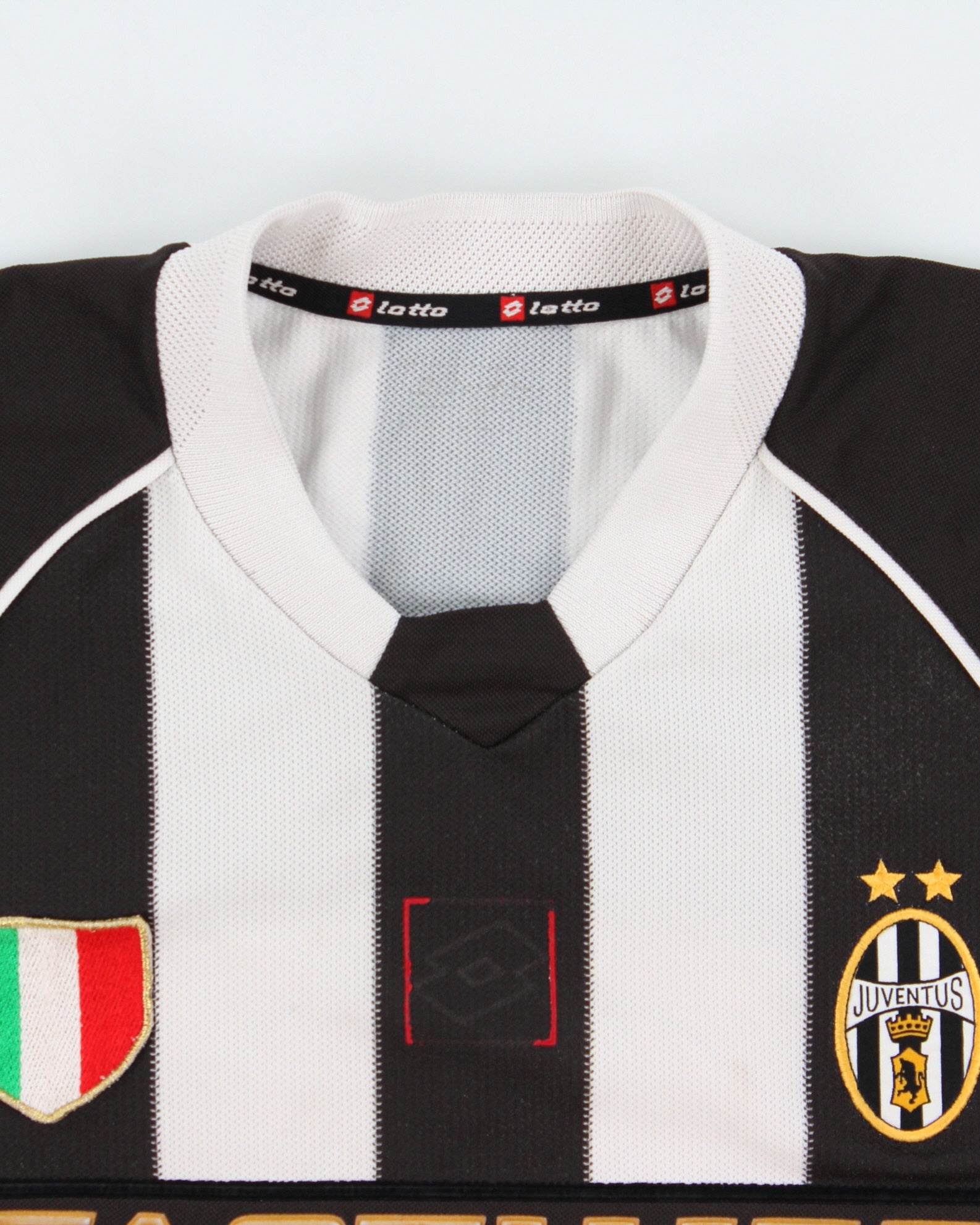 Vintage 2002-03 Lotto Juventus FC Short Sleeve Home Football Shirt - XXL