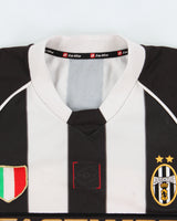 Vintage 2002-03 Lotto Juventus FC Short Sleeve Home Football Shirt - XXL
